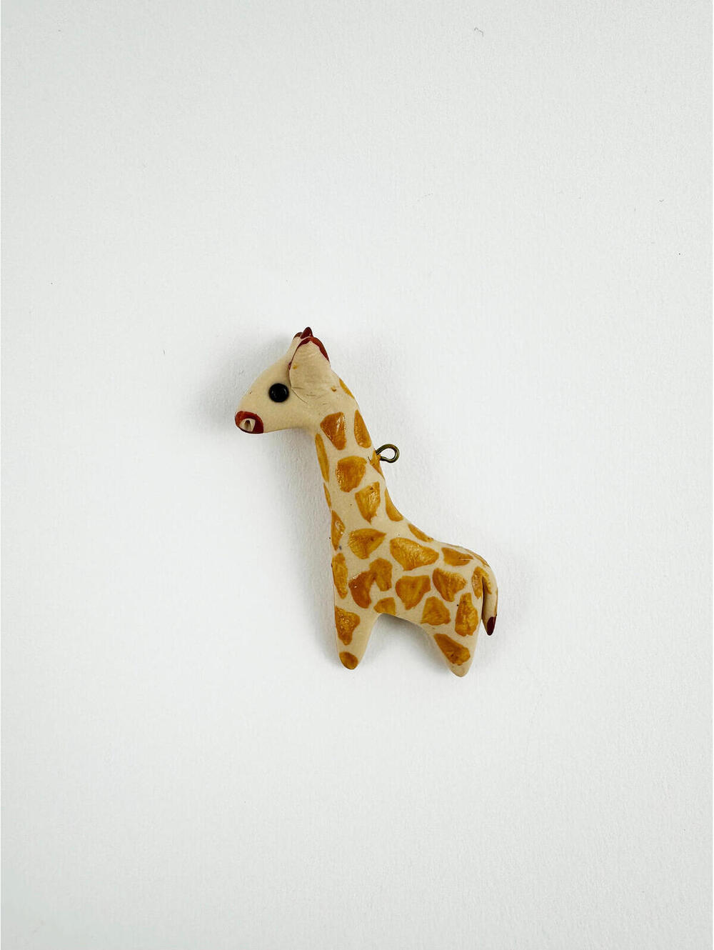 Giraffe Fimo Clay Vintage Pendant Charm –Handmade Made in South Africa 45mm